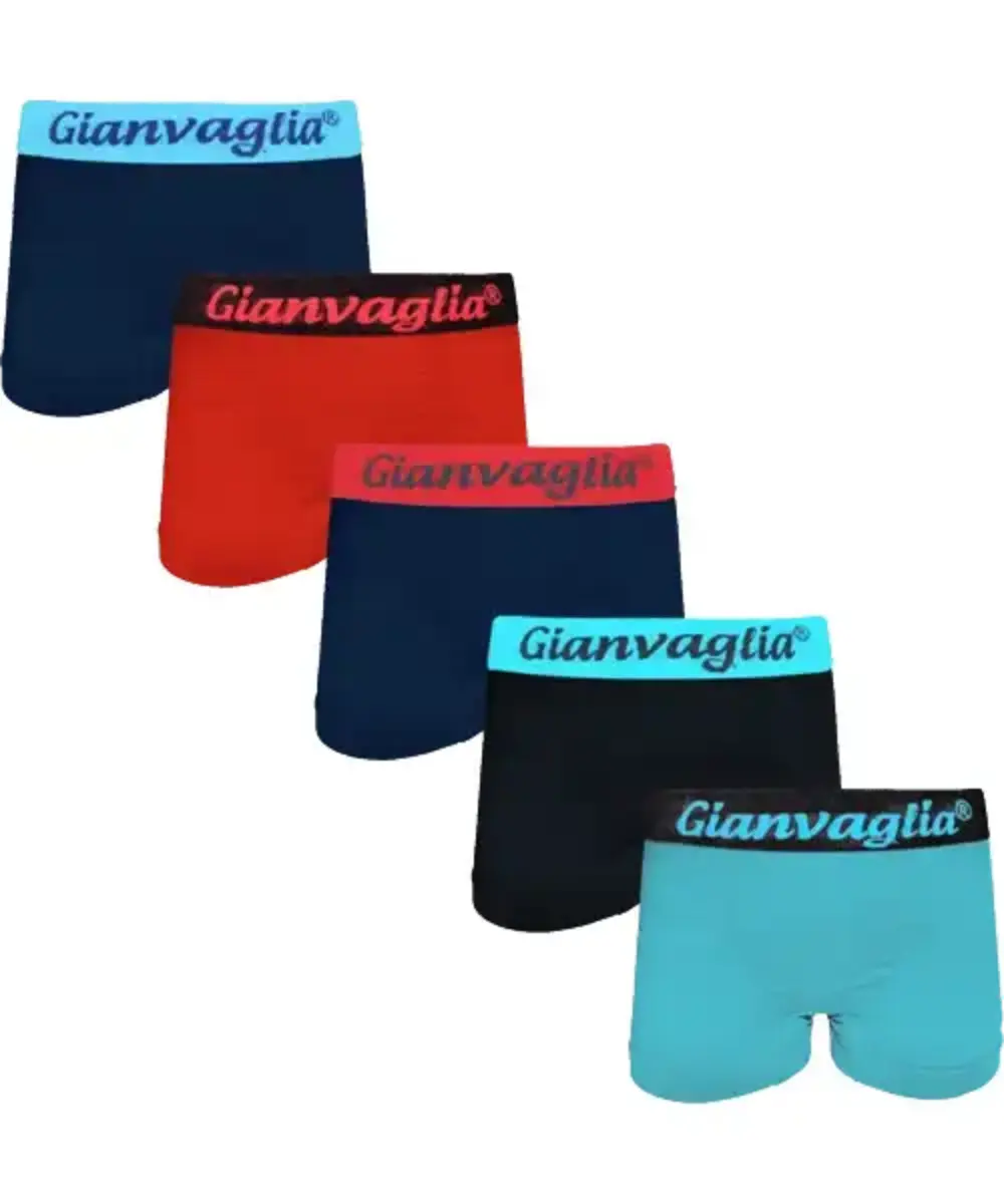 Gianvaglia 10-Pack jongens boxershorts - Blauw/Rood - Multipack jongens onderbroeken microfiber Gianvaglia 10-Pack jongens boxershorts - Blauw/Rood - Multipack jongens onderbroeken microfiber