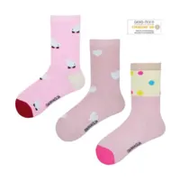 Gianvaglia 3-paar meisjes sokken - Combi roze Gianvaglia 3-paar meisjes sokken - Combi roze
