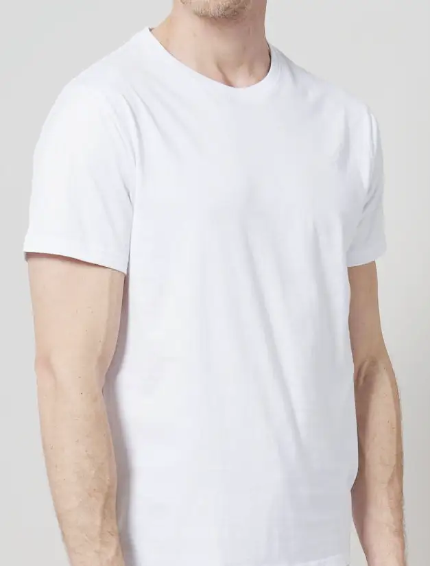 Ceceba 2-pak heren Ondershirts - Grote maten - Ronde hals - Heren T-shirt, wit en zwart