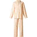 Lunatex flanel dames pyjama - Old School - Warme pyjama maat XXL - Roze