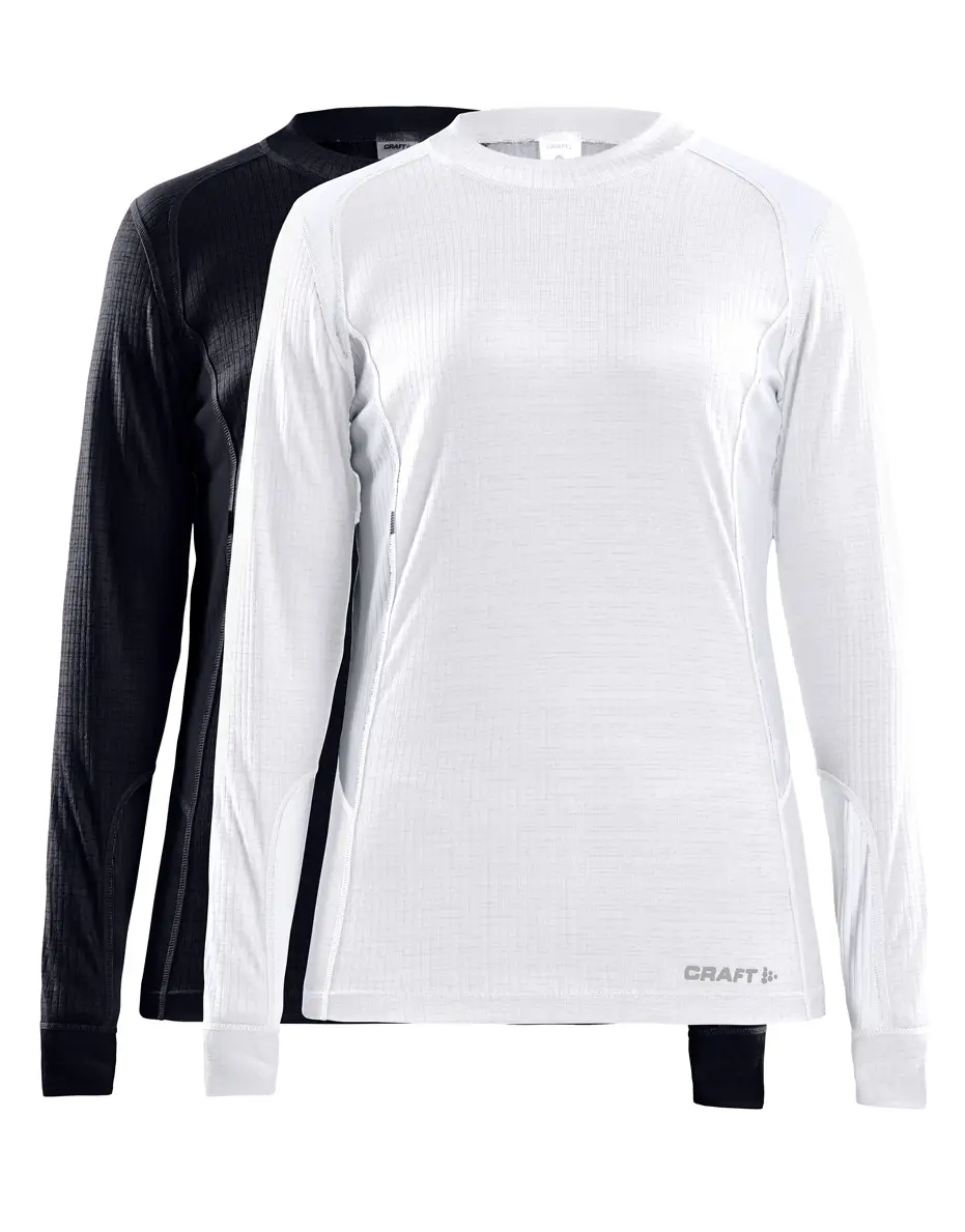 Craft 2-Pack Core Thermoshirt Lange mouw Dames - Warm thermisch ondergoed Ronde hals - Thermotrui