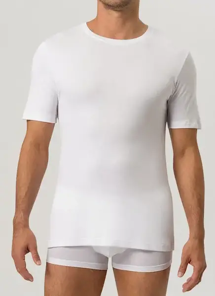 Ten Cate 2-Pack heren ondershirt - 32300 - 100% Biologisch katoenen basic ondershirts voor mannen - Wit