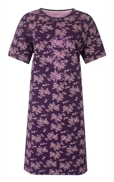 Tenderness dames nachthemd korte mouw - Lila flower Tenderness dames nachthemd korte mouw - Lila flower