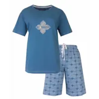 Irresistible dames shortama katoen - Ocean Blue Irresistible dames shortama katoen - Ocean Blue