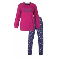Irresistible dames pyjama lange mouw roze - In for the night