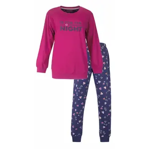 Irresistible dames pyjama lange mouw roze - In for the night Irresistible dames pyjama lange mouw roze - In for the night