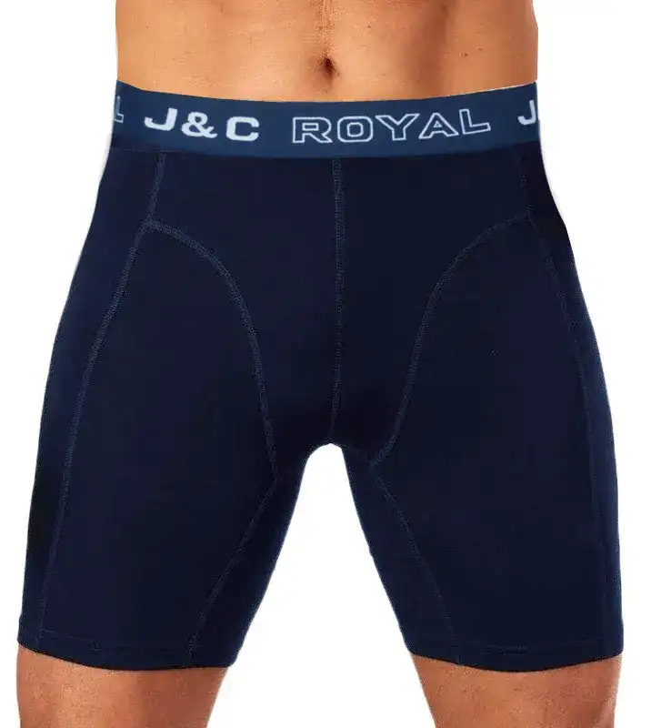 J&C Heren boxershort - extra lange pijpjes - Modal - Tegen schurende benen - Kruipt niet op