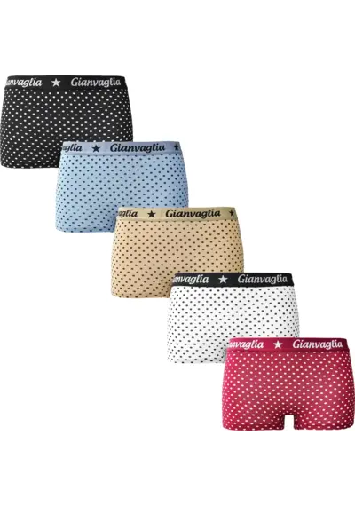 Gianvaglia 5-pak meisjes shorts  - Dots