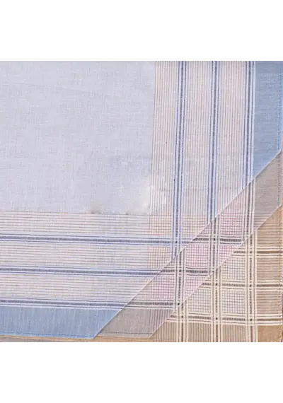 Tiseco 12 stuks Heren zakdoeken - Happy Stripe