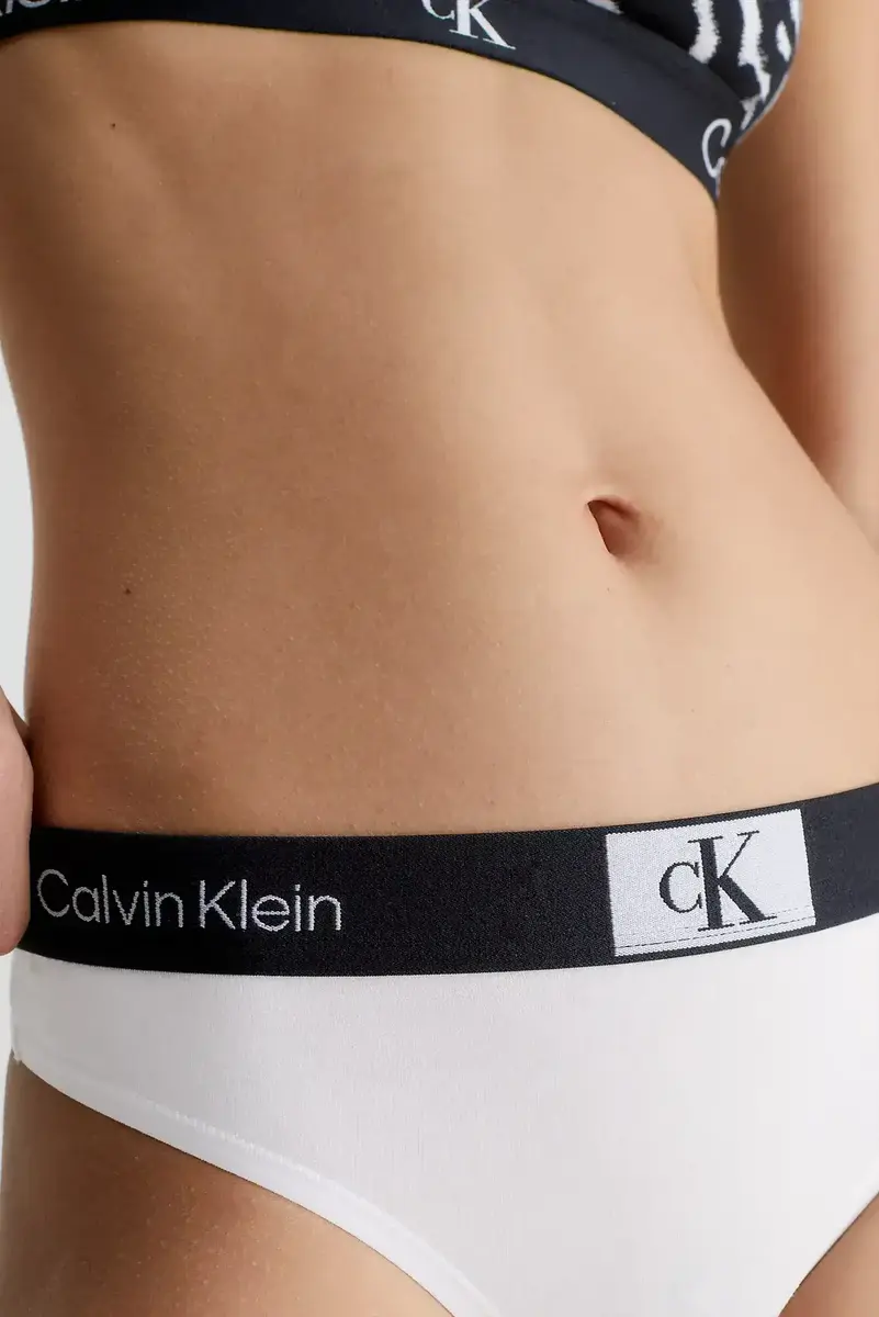 Calvin Klein string dames Retro- Modern Thong - Hoge katoenen dames string Calvin Klein string dames Retro- Modern Thong - Hoge katoenen dames string