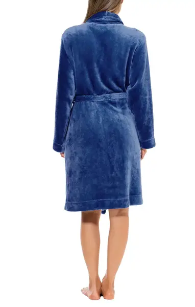 HL-tricot dames badjas fleece - Comfort - Warme winter ochtendjas - Badjassen dames