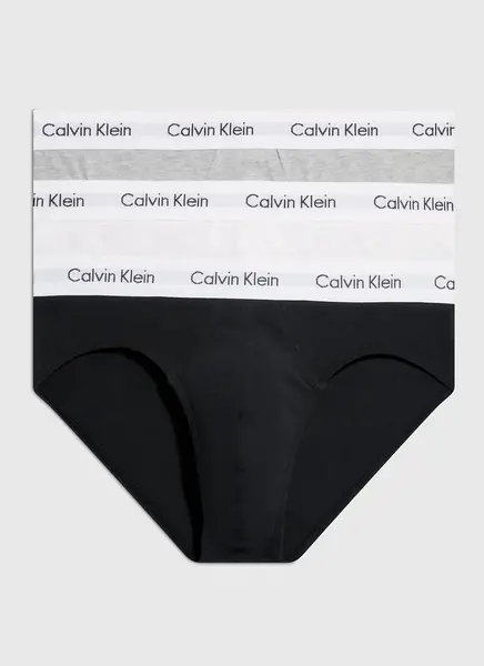 Calvin Klein 3-Pack Heren heup slips - Hip Brief - Katoenen heren onderbroeken - Elastische band