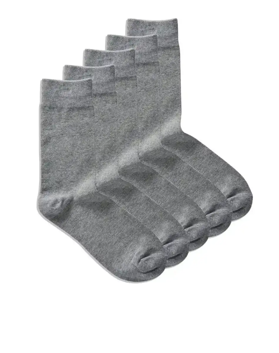 Jack & Jones 5-paar heren sokken katoen - Multipack katoenen sokken - Zwart - grijs - donkerblauw Jack & Jones 5-paar heren sokken katoen - Multipack katoenen sokken - Zwart - grijs - donkerblauw