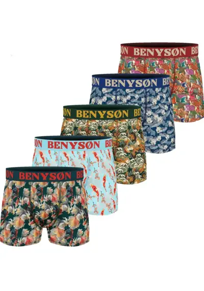 Benyson 5-pack - Heren boxershorts Viscose  - Autumn Benyson 5-pack - Heren boxershorts Viscose  - Autumn