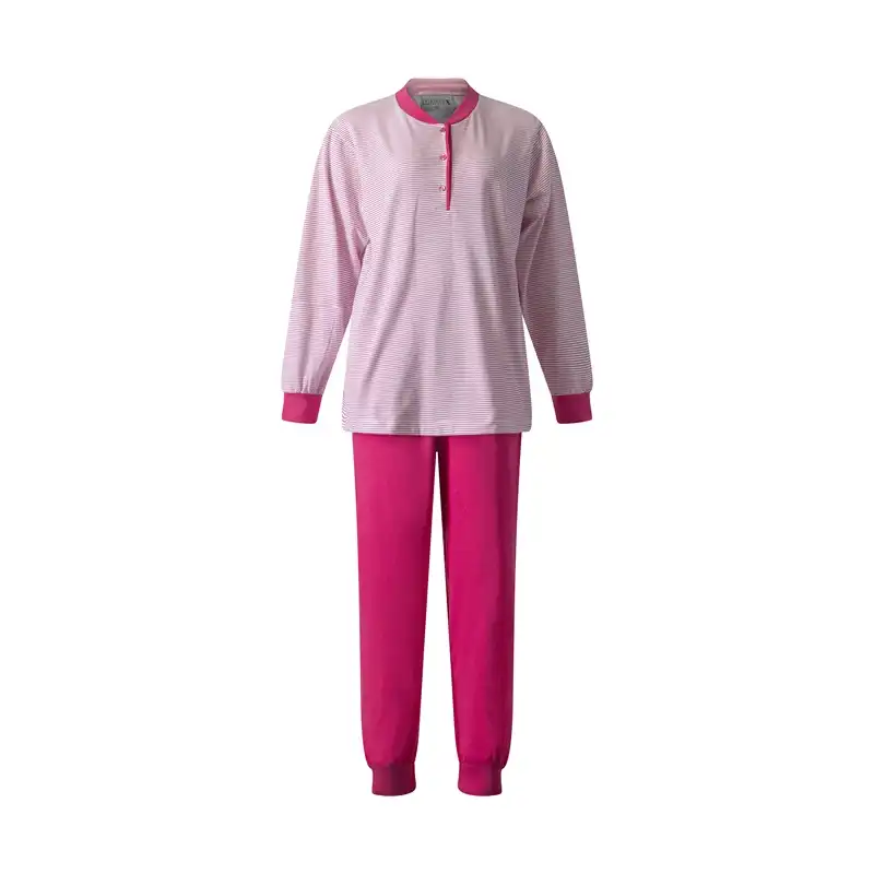 Lunatex tricot dames pyjama - Lange mouwen - Old Stripe