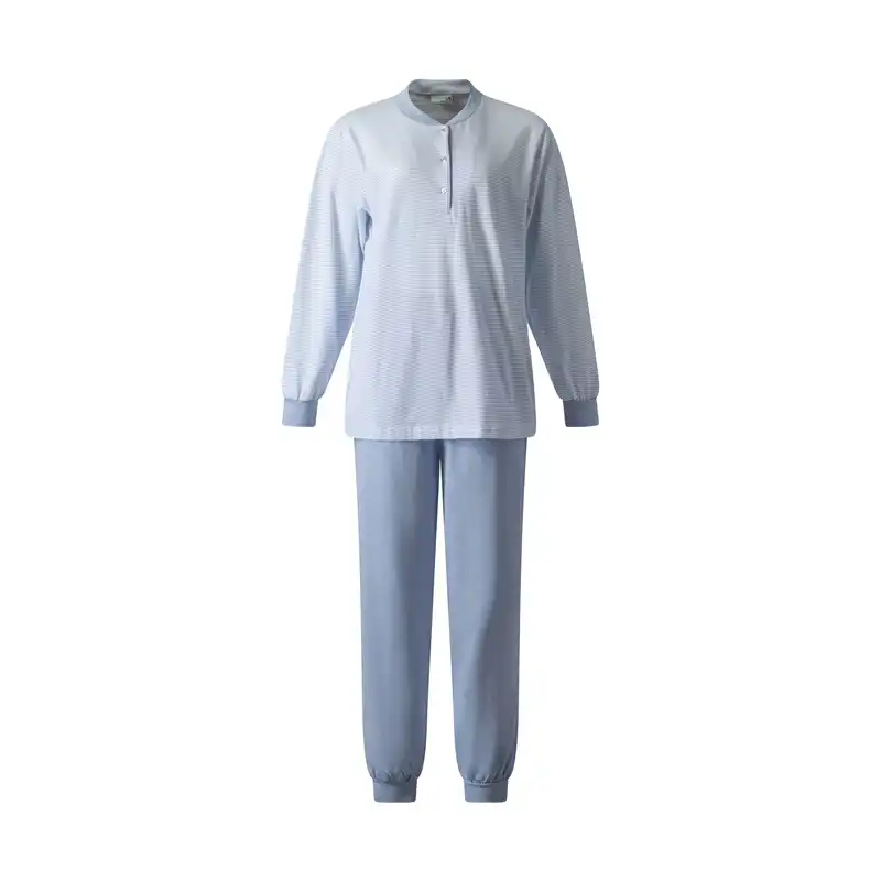 Lunatex tricot dames pyjama - Lange mouwen - Old Stripe