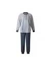 Lunatex tricot dames pyjama - Lange mouwen - Old Stripe