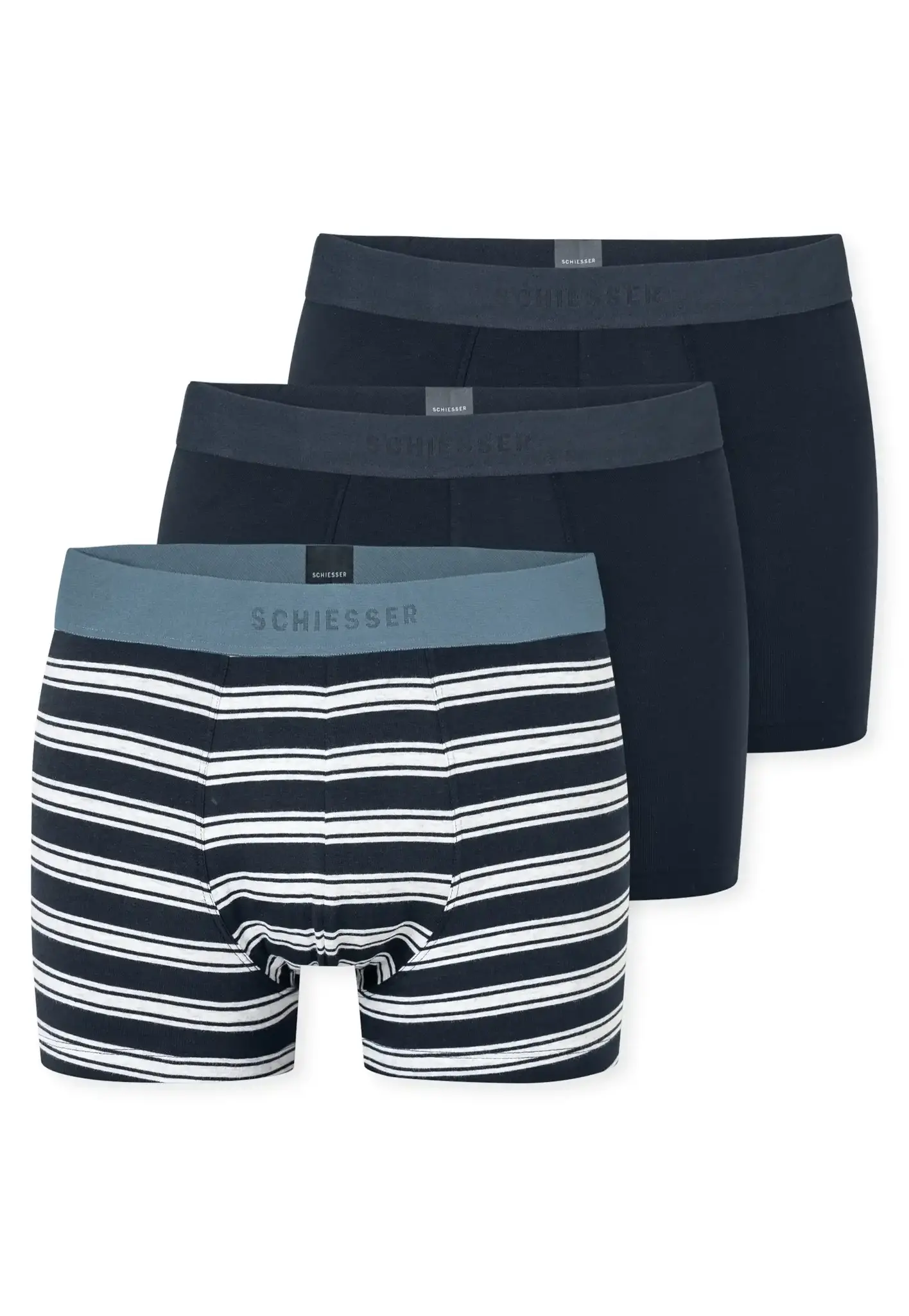 Schiesser 3-pack heren boxershort 95/5 - Streep
