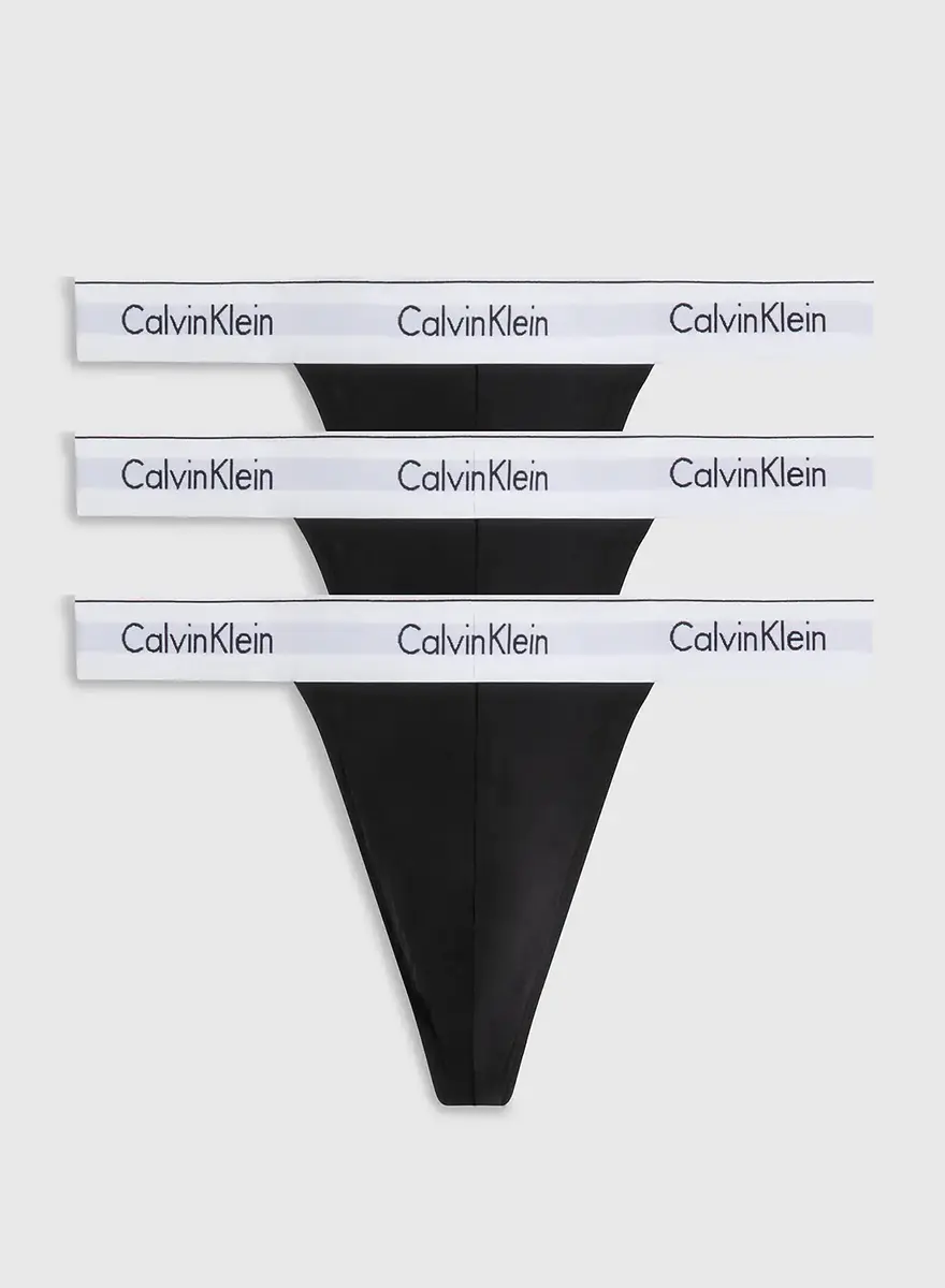 Calvin Klein 3-Pack heren Strings - Cotton Stretch - Katoenen tanga heren strings - Thong