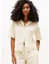 Tommy Hilfiger Dames Poplin Pyjamashirt - Katoenen pyjama met knoopsluiting