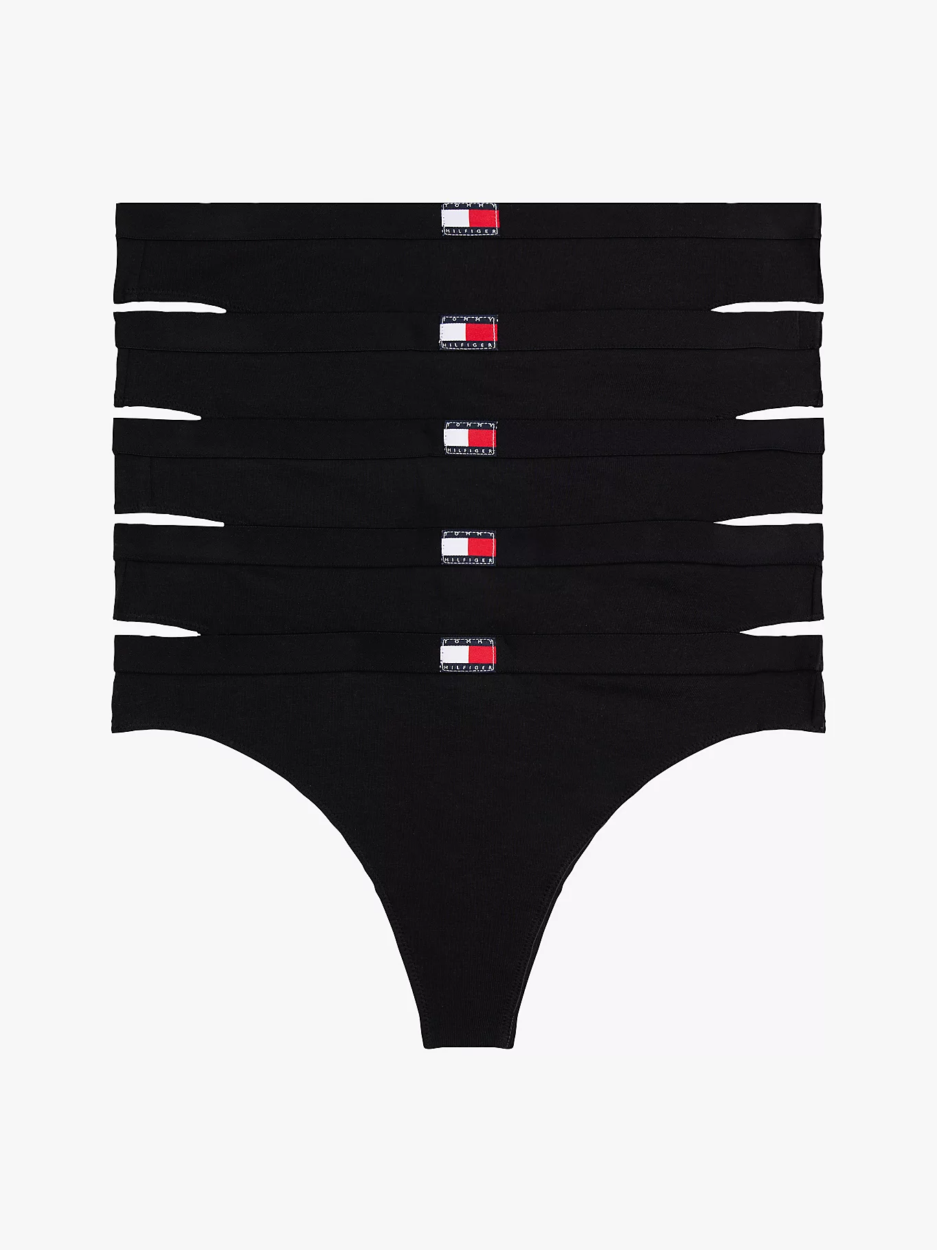 Tommy Hilfiger 5-Pack Dames - Heritage strings - Katoenen strings dames laag