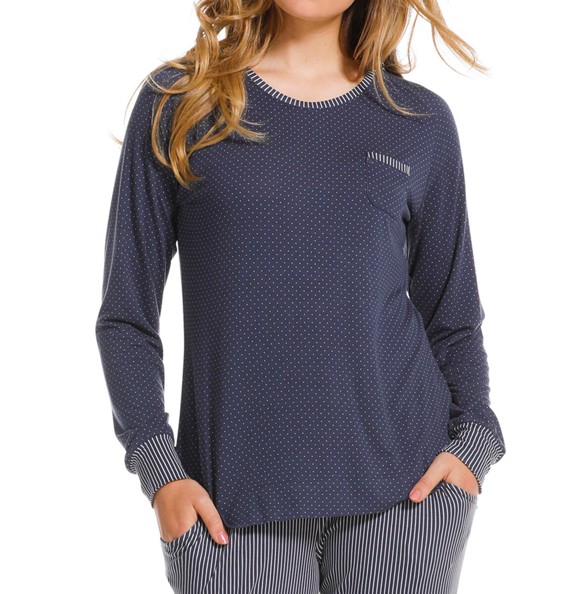 Pastunette pyjama top dames - Blue Dots Pastunette pyjama top dames - Blue Dots