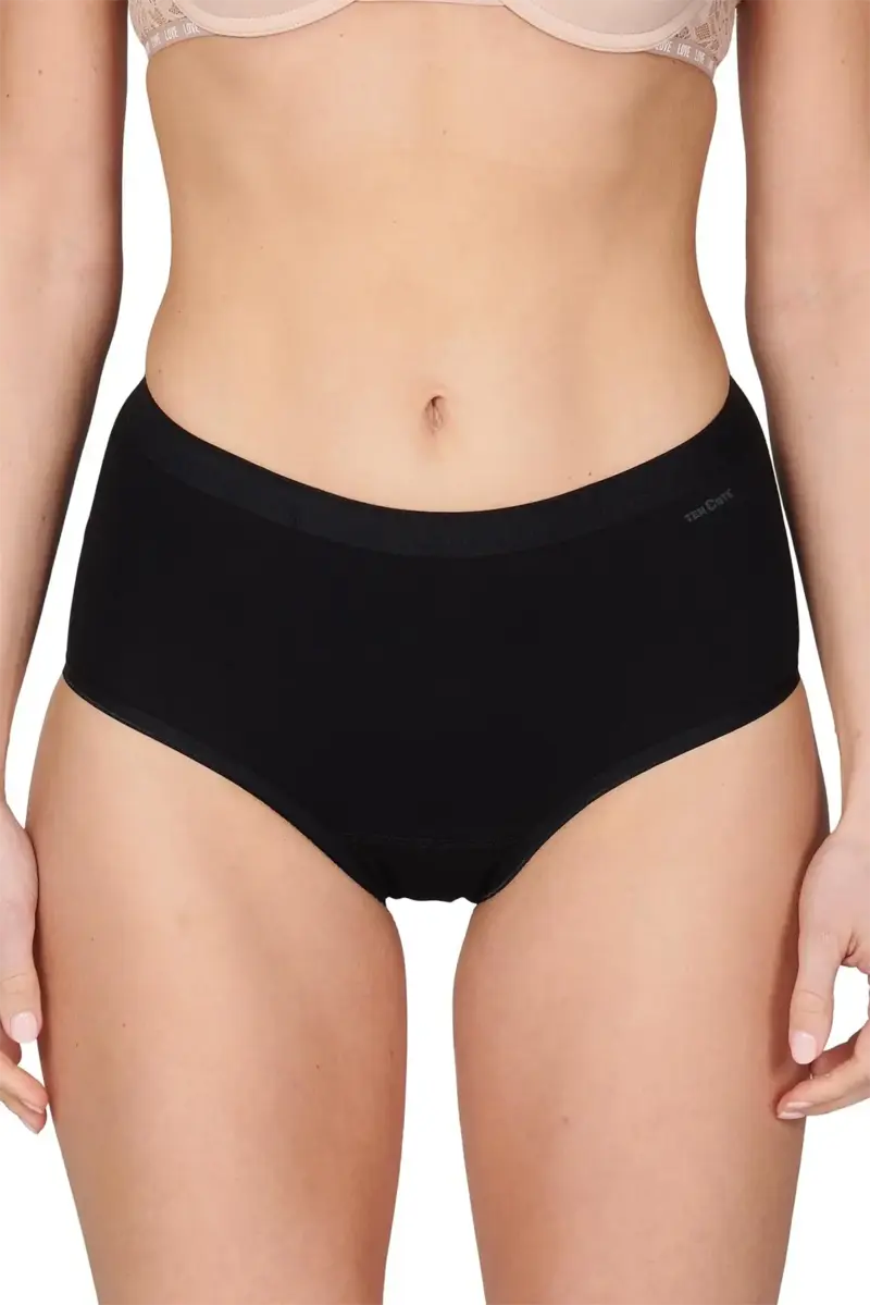 Ten Cate 4-Pack midi dames slips - 32418 - Ten cate ondergoed dames - Biologisch katoenen dames heup slips - Badstof kruisje