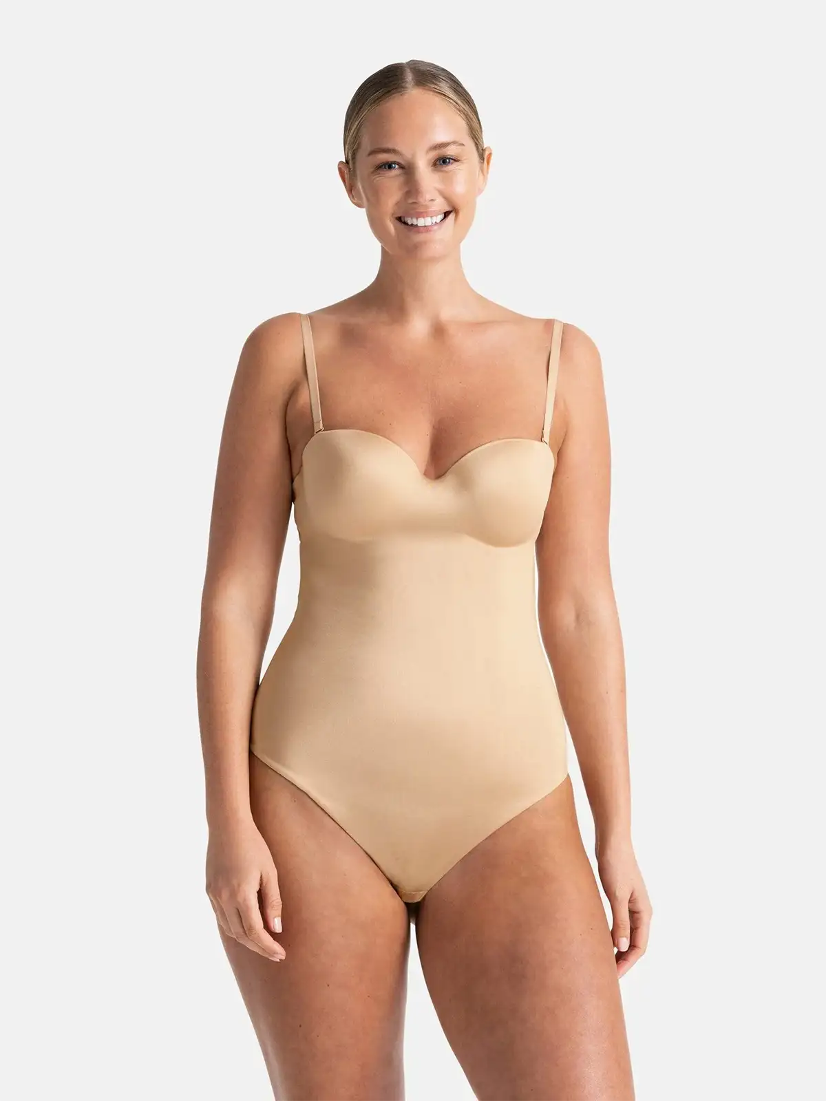 Dorina Strapless corrigerende body dames naadloos - Sublime Sculpt - Shapewear bodysuit met spaghetti bandjes