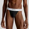 Calvin Klein 3-Pack heren Strings - Cotton Stretch - Katoenen tanga heren strings - Thong