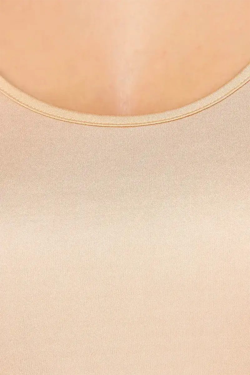 Nina von C onderjurk lang 100CM - Neglige - Anti statisch - Zwart, wit, champagne, beige