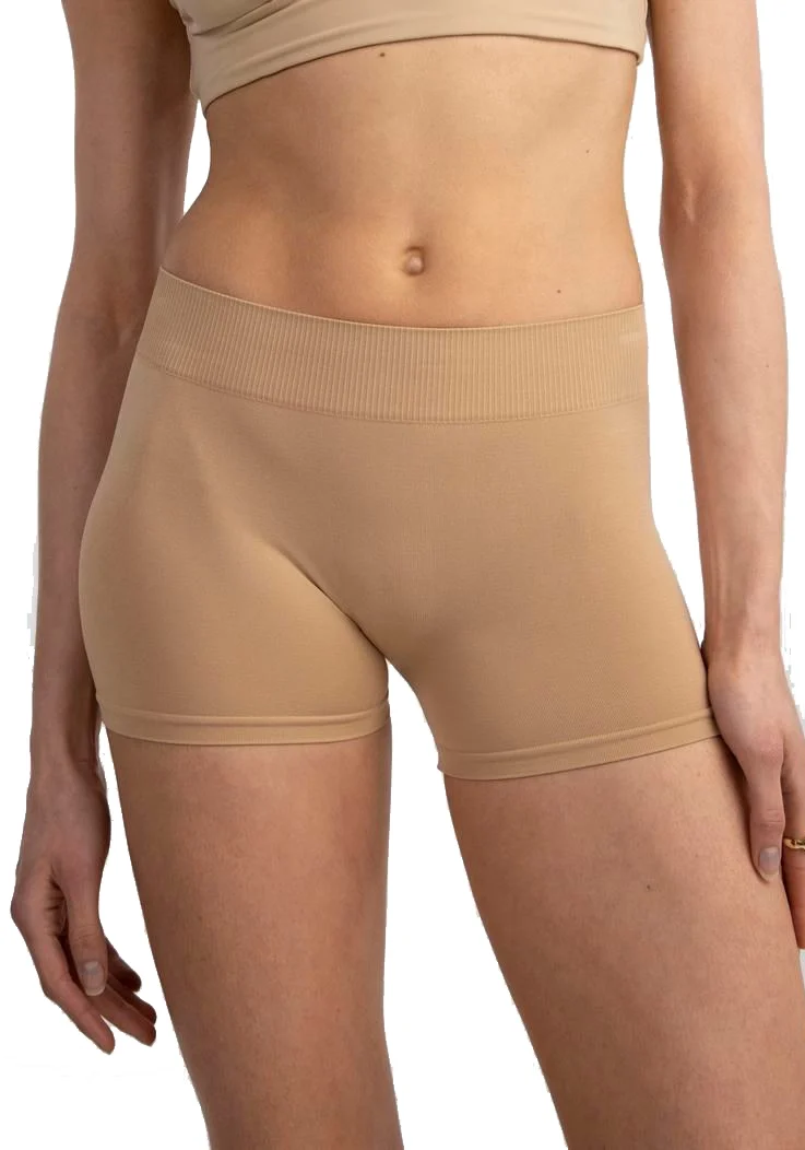 Pieces dames short naadloos - London - Broekje onder jurk - Boxershort lange pijpjes