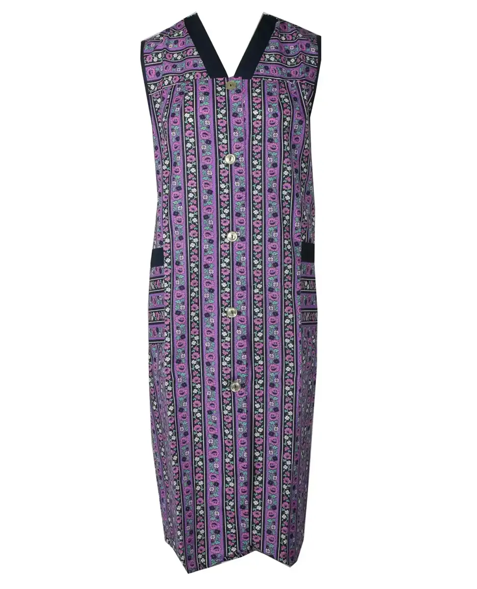 Ma Flodder schort - jasschort Purple Flower-2