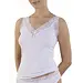 Nina von C dames hemd kant Modal - brede bandjes - Dames onderhemd - Singlet - Wit