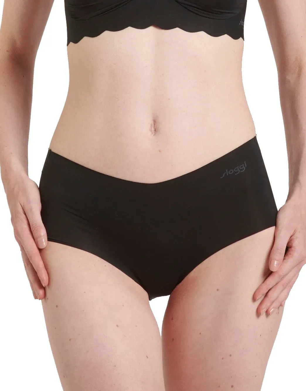 Sloggi dames Zero short Invisible - microfiber 2.0 - Onzichtbare naadloze boxershort - Katoenen kruisje