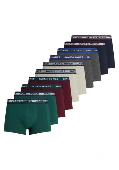 Jack & Jones 10-Pack heren boxershorts - Katoen Jack & Jones 10-Pack heren boxershorts - Katoen