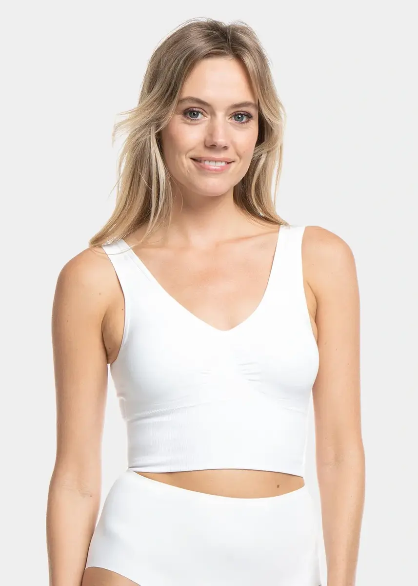 Magic Bodyfashion Maagband BH - Bamboe comfort Shape bra - Lange bh Top - Buik corrigerend