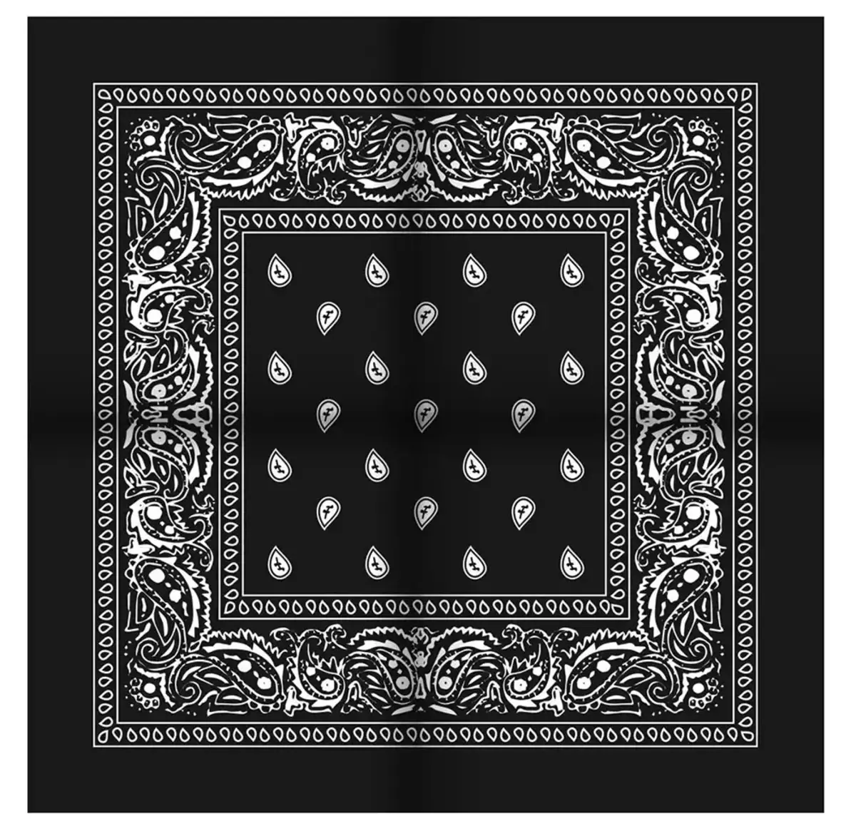 Boerenzakdoek Rain drop 54x54 - Rode zakdoek