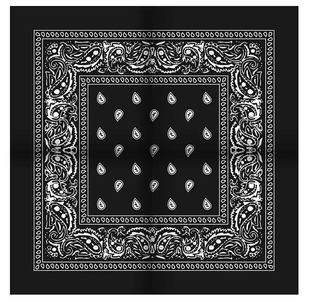 Boerenzakdoek Rain drop 54x54 - Rode zakdoek