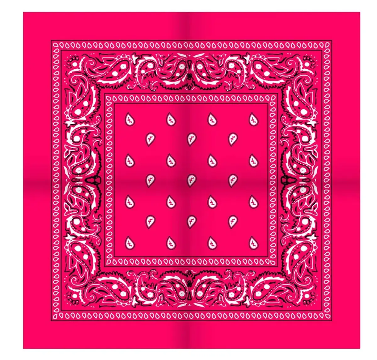 Boerenzakdoek Rain drop 54x54 - Rode zakdoek