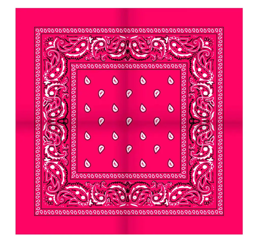 Boerenzakdoek Rain drop 54x54 - Rode zakdoek