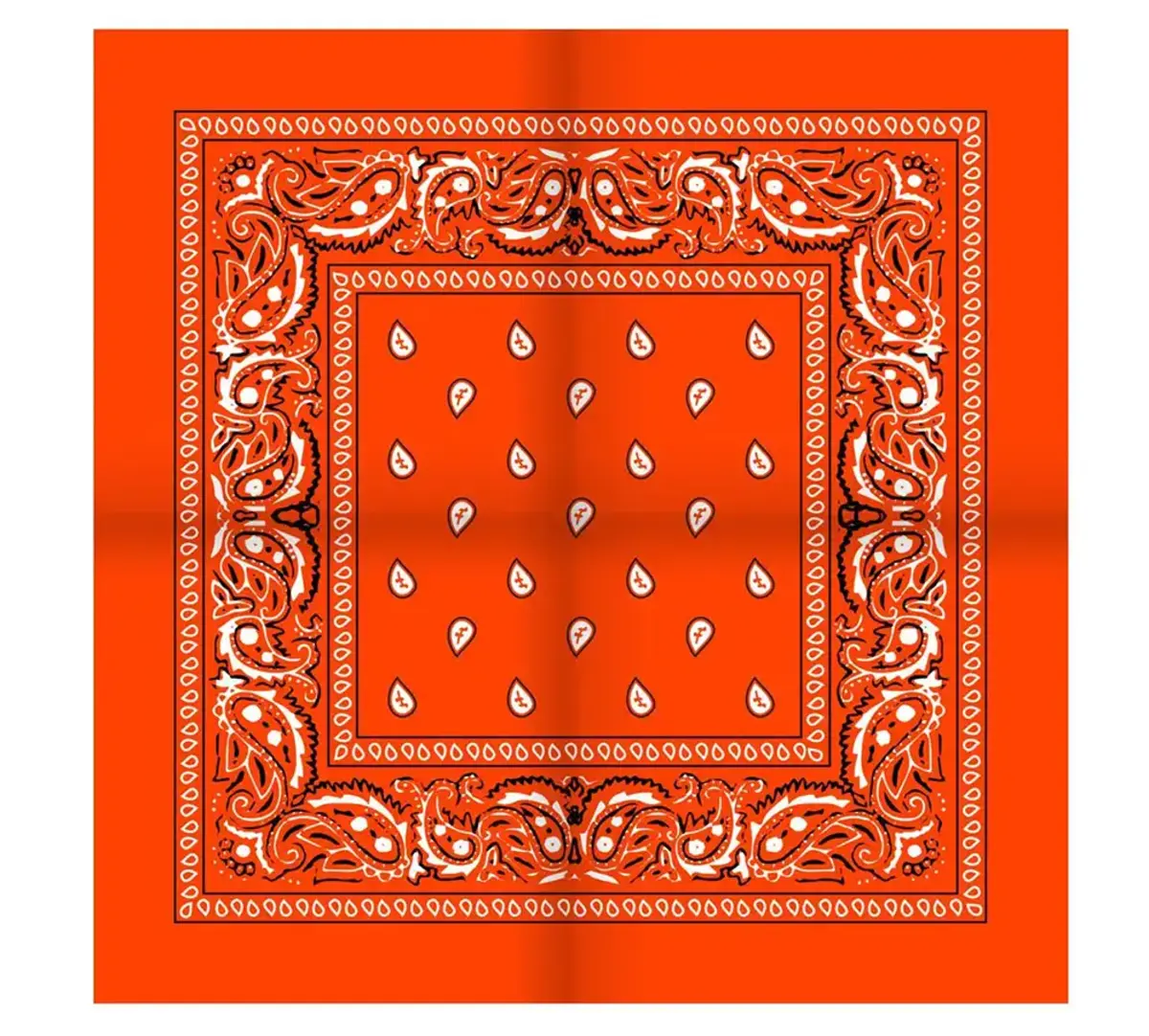 Boerenzakdoek Rain drop 54x54 - Rode zakdoek