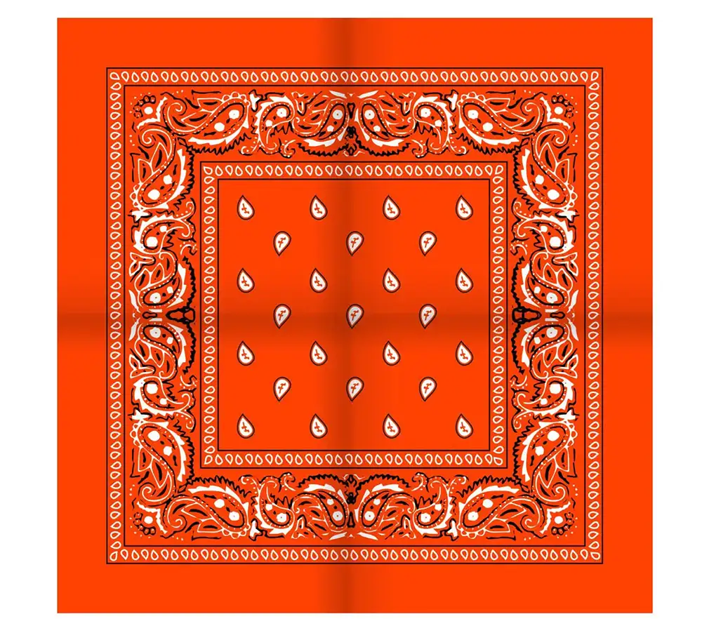 Boerenzakdoek Rain drop 54x54 - Rode zakdoek