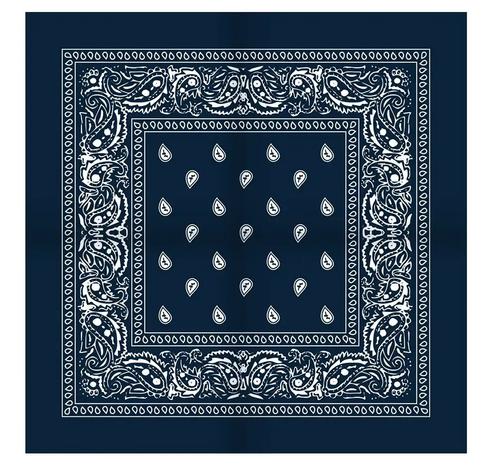 Boerenzakdoek Rain drop 54x54 - Rode zakdoek