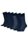 Tommy Hilfiger 6-paar sokken - Heren cadeau verpakking - Multipack katoenen heren sokken