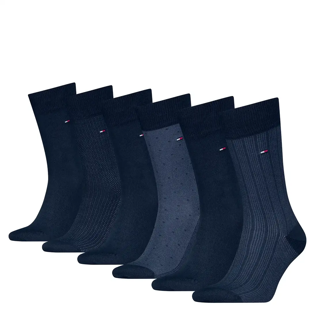 Tommy Hilfiger 6-paar sokken - Heren cadeau verpakking - Multipack katoenen heren sokken