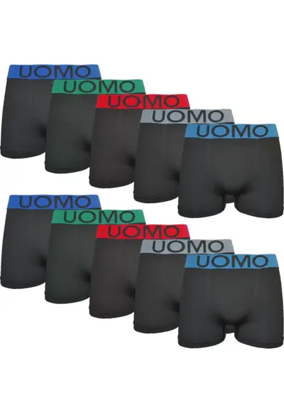 Uomo 10-Pack Heren Boxershort microfiber - 9203 Uomo 10-Pack Heren Boxershort microfiber - 9203