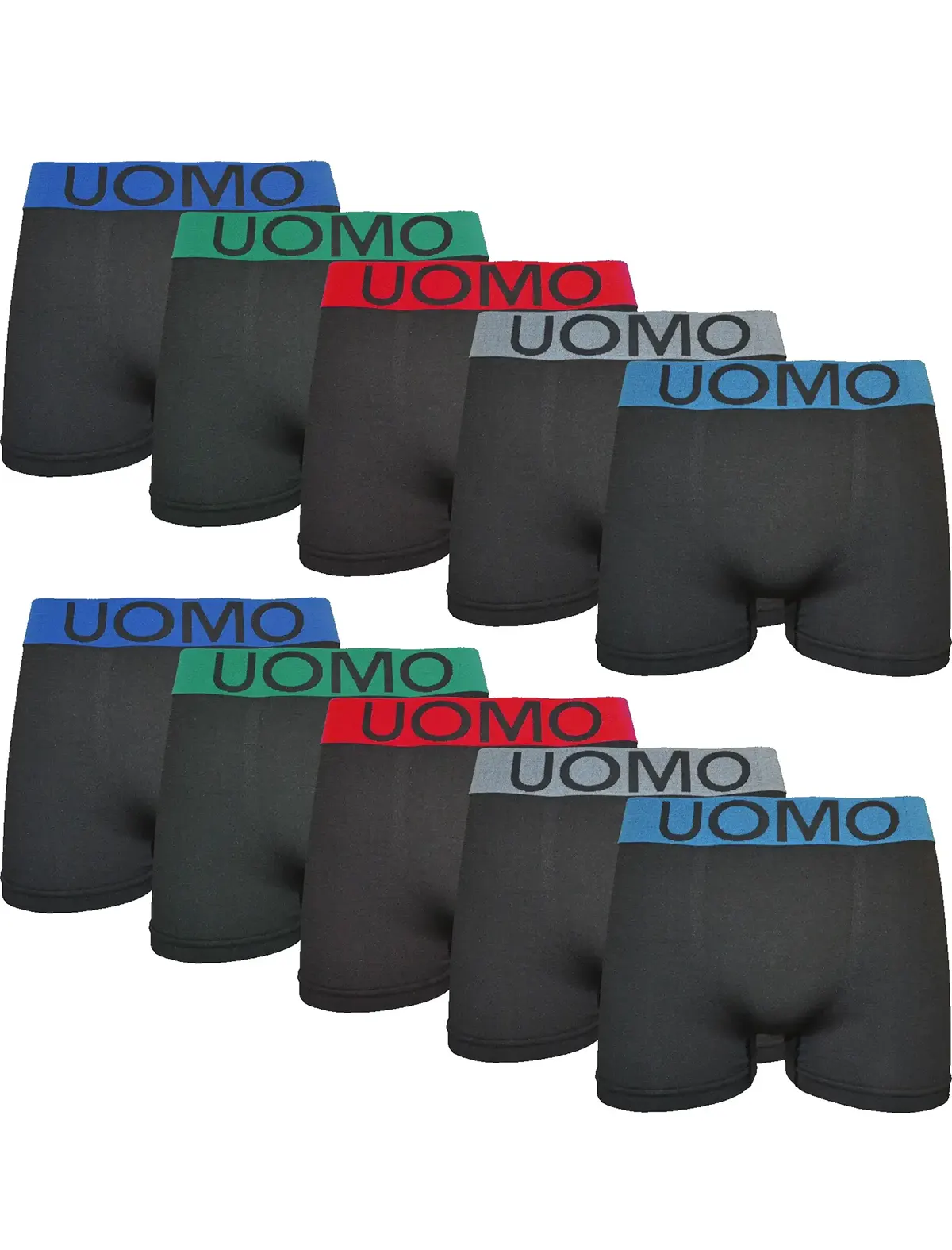 Uomo 10-Pack Heren Boxershort microfiber - 9203 Uomo 10-Pack Heren Boxershort microfiber - 9203