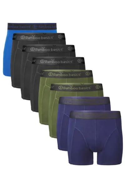 Bamboo Basics 8-pak heren boxershorts - Rico - Bamboe Bamboo Basics 8-pak heren boxershorts - Rico - Bamboe