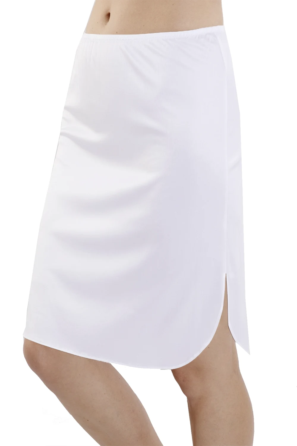 Nina von c lange onderrok 60 CM - Jupon antistatisch - Wit, zwart, huidskleur, champagne