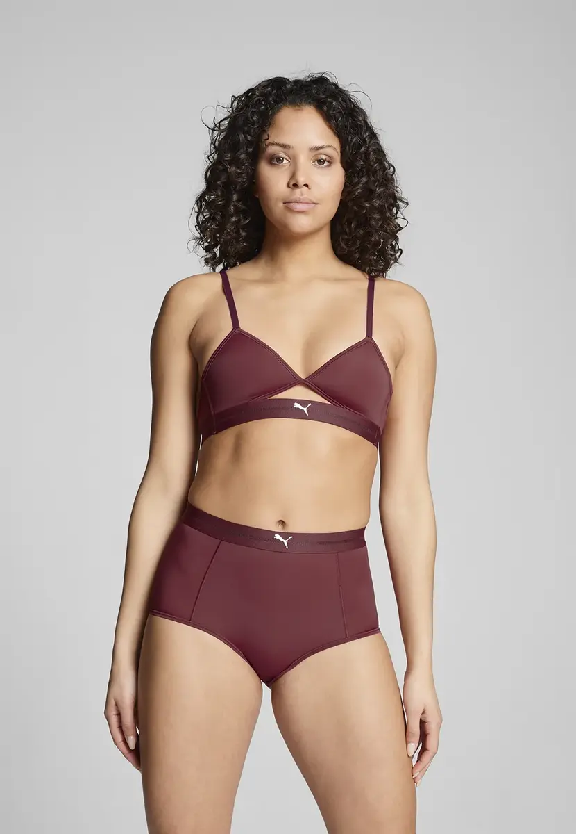 Puma 2-Pack Hoge hipsters - High Waist - Hoge microfiber dames onderbroeken